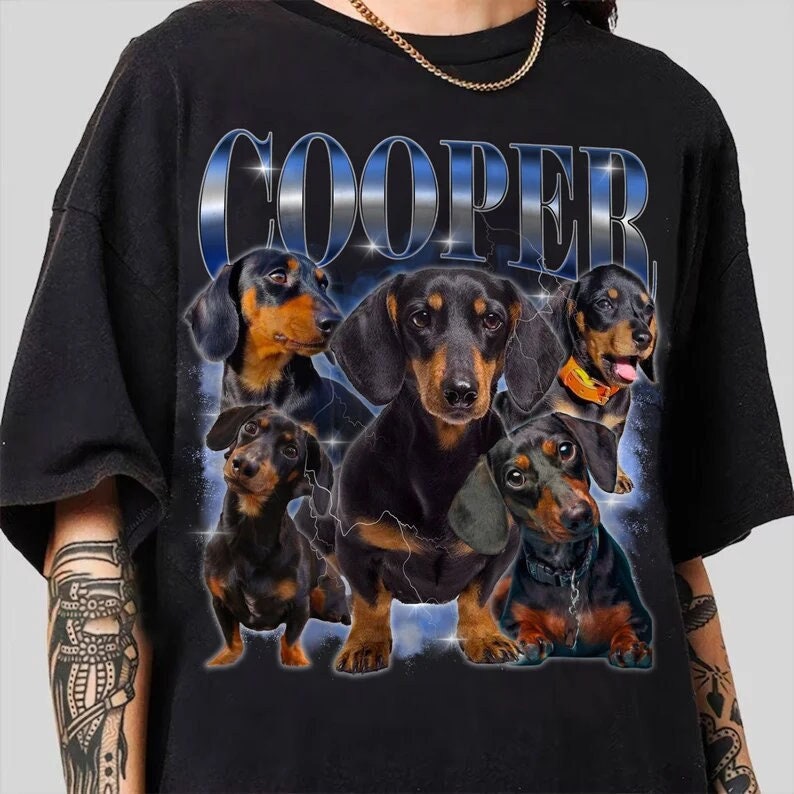 Custom Personalized Pet vintage Bootleg Dog T-shirt | for Pet Lover