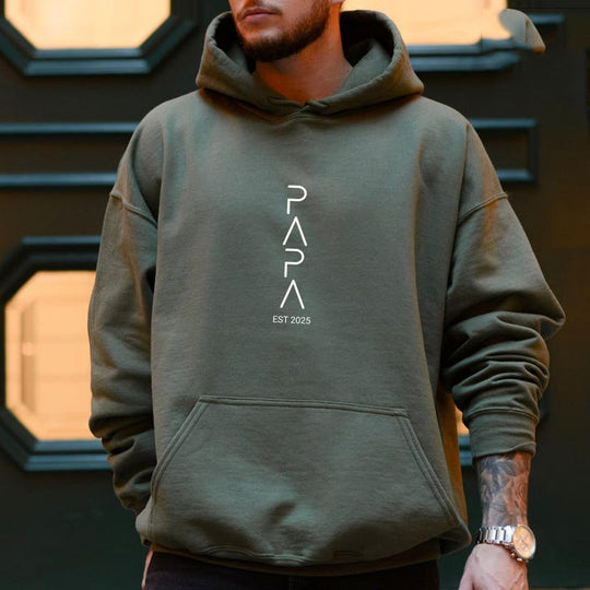 Papa Sweatshirt Personalised With Name Father's Day Gift New Dad Gift