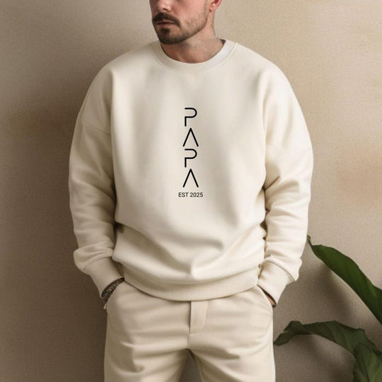 Papa Sweatshirt Personalised With Name Father's Day Gift New Dad Gift