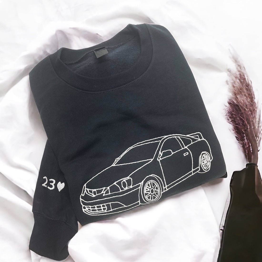 Custom Dad Embroidered Car Hoodie | For Car Lover