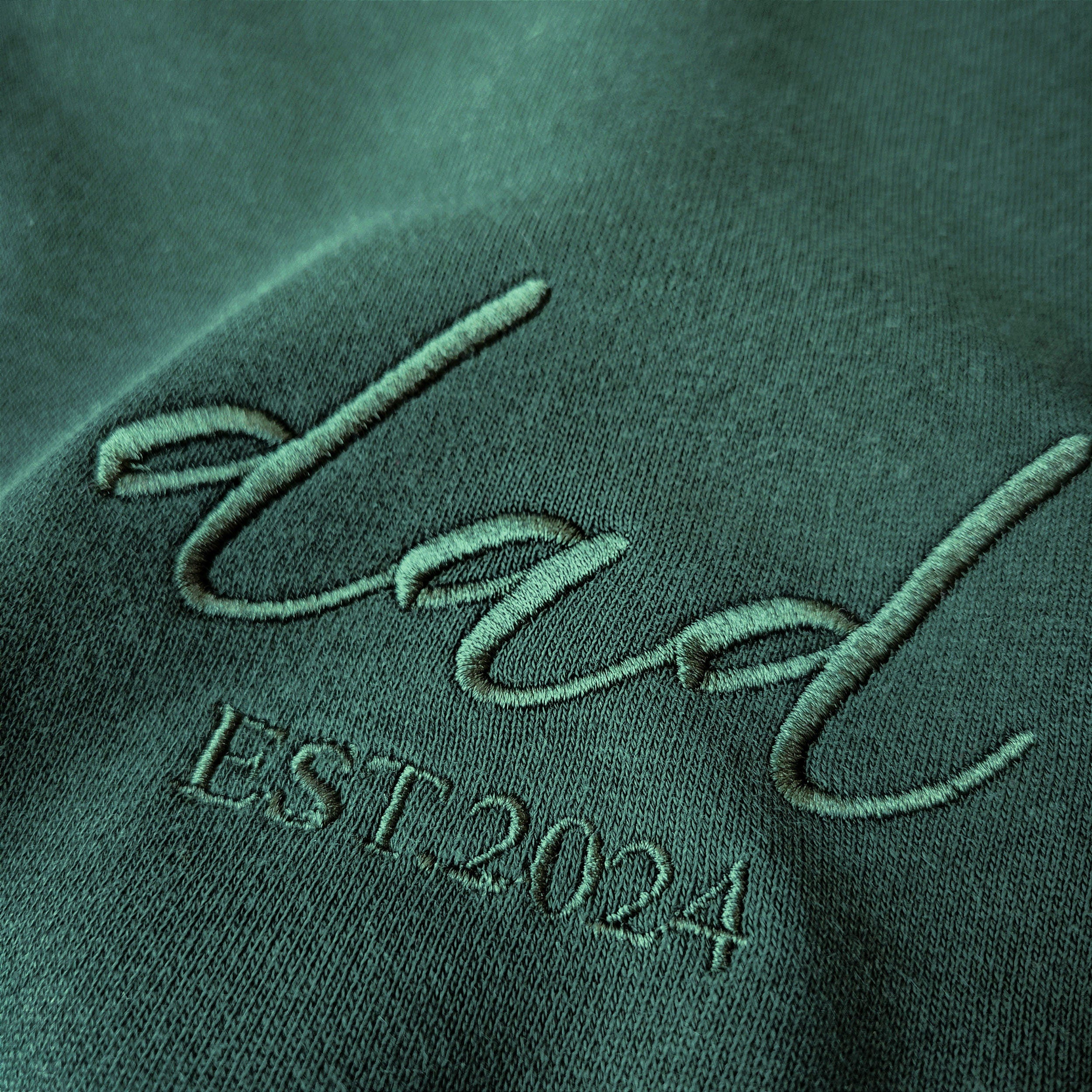 Custom Embroidered Dad Sweatshirt With Kids Names on Sleeve