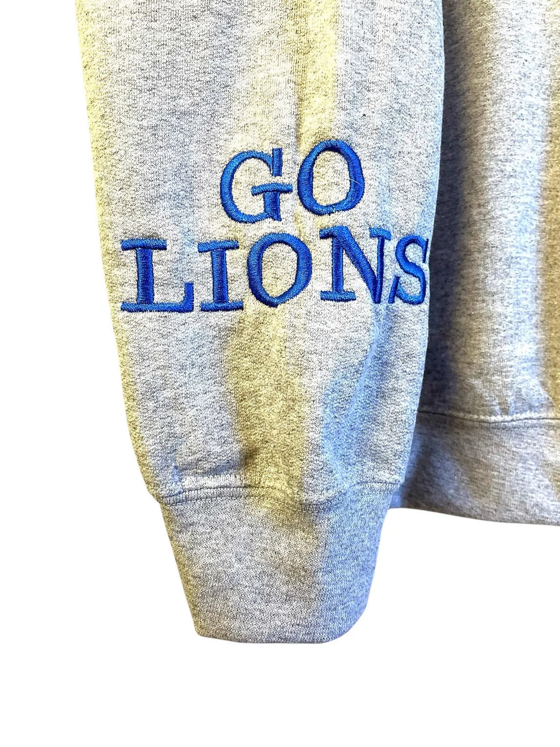Custom Glitter Team Mascot Two Tone Embroidered Sweatshirt For Game Day