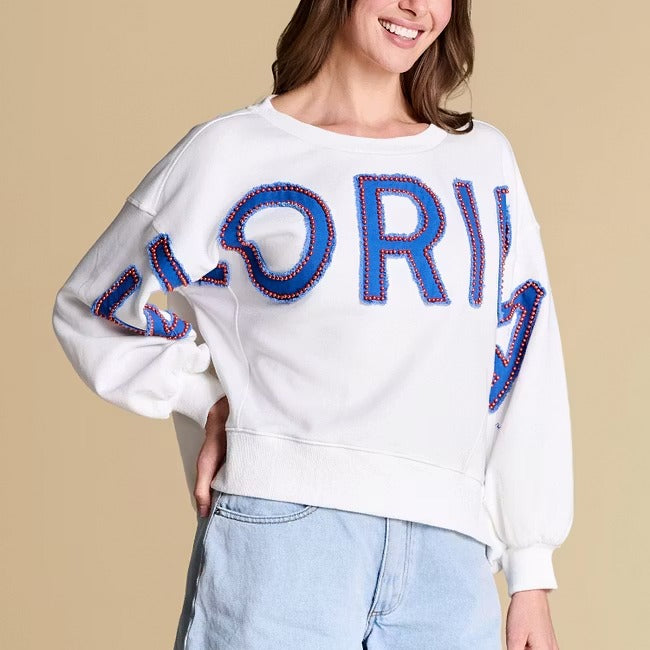 Custom All-Star Distressed Pullover | Florida Gators Game Day Sweatshirt