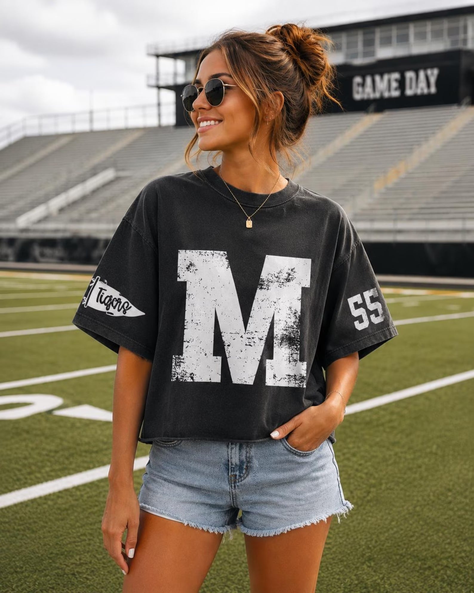 Custom Vintage Varsity Number or Letter Sweatshirt | Personalized Print Team Birthday or City Hoodie | Gifts for Sports Mom