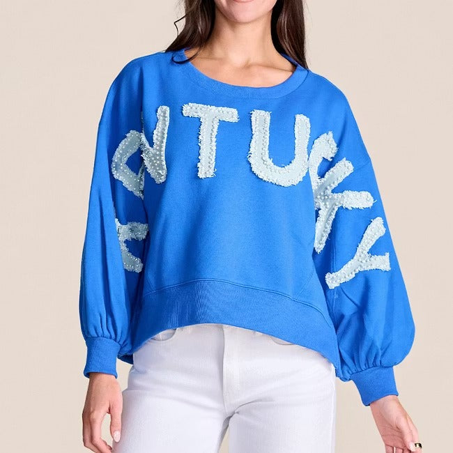 Custom All-Star Distressed Pullover | Kentucky Wildcats Game Day Sweatshirt