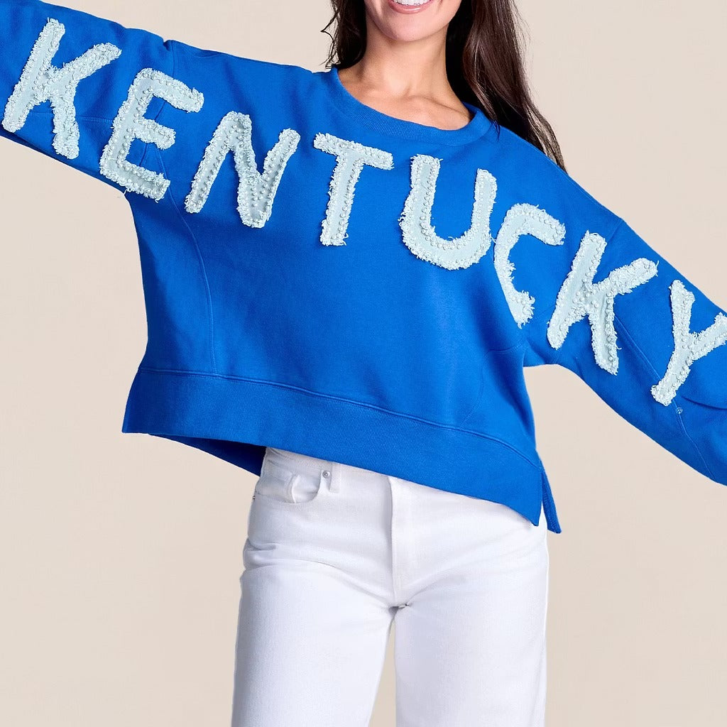 Custom All-Star Distressed Pullover | Kentucky Wildcats Game Day Sweatshirt