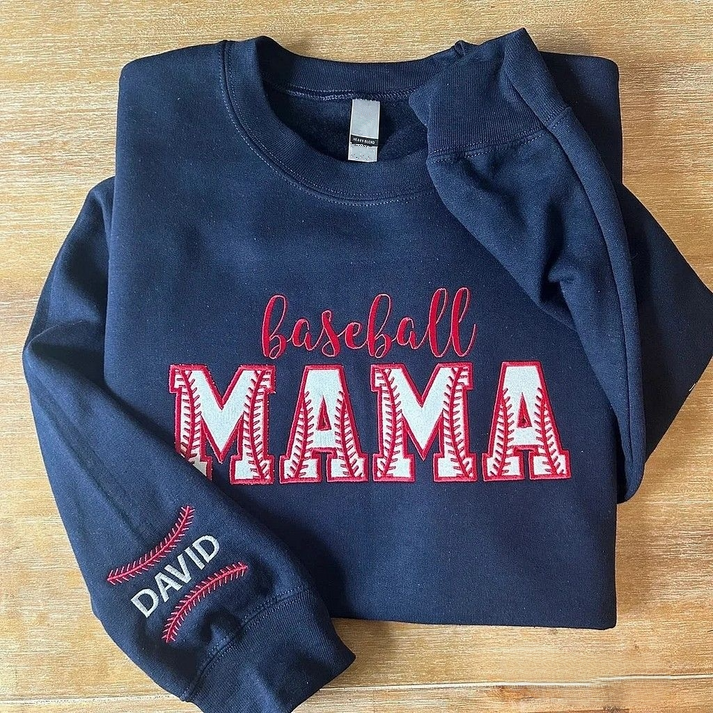 Embroidered Sport Mama Crewneck Sweatshirt | Gifts for Sports Mom